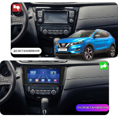 Штатная магнитола 10" Lesko для Nissan Rogue II 2013-2016 6/128Gb 4G Wi-Fi GPS Top Ниссан Киев