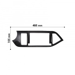 Переходная рамка Lesko 9" для Kia Morning Picanto 2011-2017 (10130-43521) Броды