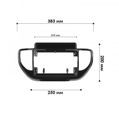 Переходная рамка Lesko 9" Hyundai Solaris 2020-2021 (10073-43143) Надворная