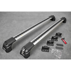 Автобагажник на крышу Turtle AIR 3 Mitsubishi ASX 2010-2012 Серый Братське