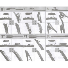 Дворники стеклоочистителя LADA 2109 1990-2004 1990-2004 Velgio GIBRID 500+500 мм Київ