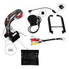 Штатный комплект переходная рамка 9" Lesko BMW Mini 2007-2015 (1234-320) + адаптер питания Ворожба