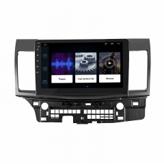 Штатная магнитола Lesko для Mitsubishi Lancer X (2007-2017гг.) экран 10.1" 1+16GB/ Wi-Fi/ Optima GPS Android Косів