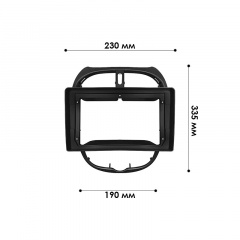 Переходная рамка Lesko 9" Peugeot 206 1998-2012 гг (9189-33133) Киев