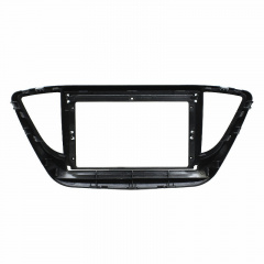 Переходная рамка Lesko 9" Hyundai Solaris Verna Accent 2017г.+ Серый (8953-33137) Вишгород
