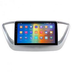 Штатная магнитола Lesko 9" Hyundai Solaris II 2017-2020 4/64Gb CarPlay 4G Wi-Fi GPS Prime (9324-47728) Киев