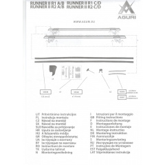 Автобагажник на крышу для LEXUS IS-seria mk I Kombi 1999-2004 Aguri Runner Black Васильків
