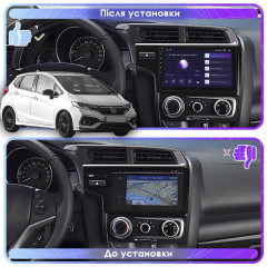 Штатная магнитола Lesko 9" Honda Jazz III Рестайлинг 2017-2020 6/128Gb 4G Wi-Fi GPS Top Дніпро