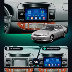 Штатная магнитола Lesko 9" Toyota Camry V XV30 2001-2004 4/64Gb CarPlay 4G Wi-Fi GPS Prime (6350-48146) Киев