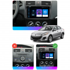 Штатная магнитола Lesko для Mazda 3 II (BL) 2008-2011 экран 9" 1/16Gb/ Wi-Fi GPS Optima Киев