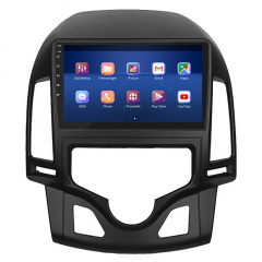 Штатная магнитола 9" Lesko для Hyundai i30 I Рестайлинг 2010-2012 6/128Gb 4G Wi-Fi GPS Top Хюндай Нова Прага
