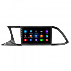 Штатная магнитола Lesko 9" SEAT Leon III Рестайлинг 2016-2020 1/16Gb/ Wi-Fi Optima (9584-38324) Новое