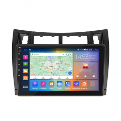 Штатная магнитола Lesko 9" Toyota Yaris II 2005-2009 4/64Gb CarPlay 4G Wi-Fi GPS Prime (9939-48229) Конотоп