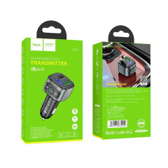 Автомобильный FM модулятор трансмиттер Hoco E67 BT5.0/2USB/3A/QC с быстрой зарядкой Ізмаїл