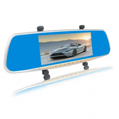 Зеркало видеорегистратор RIAS V10 Full HD 7" с камерой заднего вида Silver (3_01146) Первомайськ