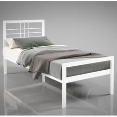 Односпальне ліжко Дамаск Міні Tenero металеве в стилі Loft Industrial для спальні підлітка хостелі Ужгород