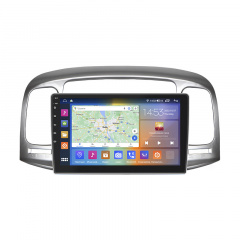 Штатная магнитола Lesko Hyundai Accent III 2006-2011 9" 4/64Gb CarPlay 4G Wi-Fi GPS Prime (10472-51760) Киев
