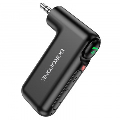 Автомобильный приемник Borofone BC35 Wideway AUX BT receiver 3.5 mm 150 mAh 10 ч Black Київ