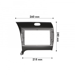 Переходная рамка Lesko 9" Kia Cerato 2012-2020 Forte 2013-2018 (10134-43515) Тернопіль