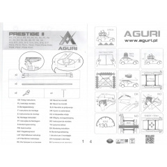 Поперечены на релинги KIA Carnival mk III MPV 2006-2014 Aguri Prestige Silver Орехов