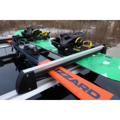 Багажник для перевозки лыж и сноубордов Amos Ski Lock 5 алюминиевый серый Мукачево