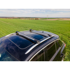 Автобагажник на крышу Turtle AIR 1 Kia Sorento 2002-2009 Серый Сумы