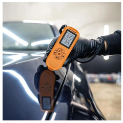 Толщиномер краски цифровой iCar HW-300 S 0 - 2000 мкм Fe и Nfe Оранжевый (050740) Нове