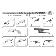 Автобагажник на рейлинги SUBARU Outback Kombi 08-09 Amos Futura str 1.2 Бердянськ