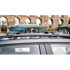 Автобагажник на крышу Turtle AIR 1 Volvo XC90 2002-2014 черный Доманівка