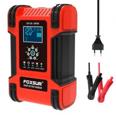 Пускозарядное устройство для авто FOXSUR FBC122412D 12В-12А 24В-6А ЖК Red Каменец-Подольский