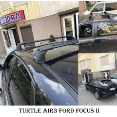 Автобагажник на крышу Turtle AIR 3 Mazda 5 2010- CW Черный Березнеговатое