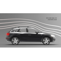 Автобагажник на крышу Turtle AIR 2 BMW X4 F26 2015+ Черный Петрове