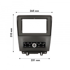 Переходная рамка Lesko 9" Ford Mustang 2009-2014 (11431-63381) Красноград