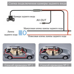Автомобильный видеорегистратор-зеркало с камерой заднего вида Zimtop 1080p Серебристый (blckbx_1) Днепр