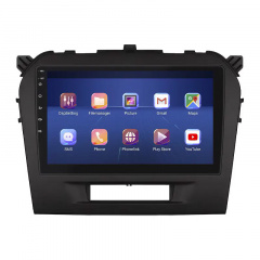 Штатная магнитола Lesko Suzuki Vitara II Рестайлинг 2018-н.в. 9" 6/128Gb 4G Wi-Fi GPS Top (10285-53945) Вишневе