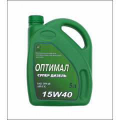 Масло моторное Optimal Супердизель 15W40 API CG-4 5 л Курень