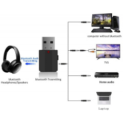 Ресивер автомобильный сетевой адаптер Pix-Link Bluetooth AUX BT-600 Black (16151-hbr) Краматорск