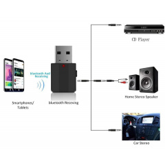 Ресивер автомобильный сетевой адаптер Pix-Link Bluetooth AUX BT-600 Black (16151-hbr) Краматорск