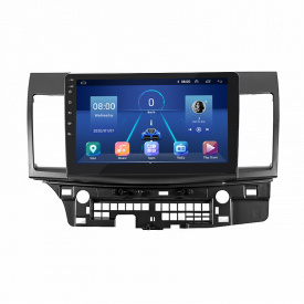 Штатная магнитола Lesko 10" Mitsubishi Lancer X 2007-2010 6/128Gb 4G Wi-Fi GPS Top (6104-46665)