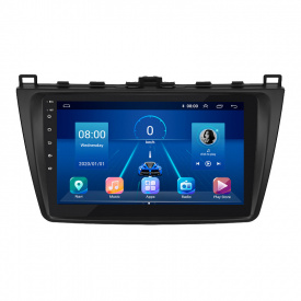 Штатная магнитола Lesko 9" Mazda 6 II GH Рестайлинг 2009-2013 6/128Gb 4G Wi-Fi GPS Top (7748-43680)