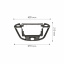 Переходная рамка Lesko 9" Ford Transit Custom 2012-2018 Tourneo Custom 2012-2018 (10848-59333) Кам'янка-Дніпровська