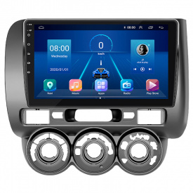 Штатная магнитола Lesko Honda Fit I Manual AC 2001-2008 9" 2/32Gb Wi-Fi GPS Base (10617-54808)