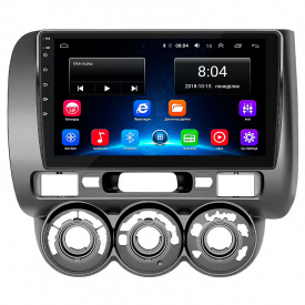 Штатная магнитола Lesko Honda Jazz I Manual AC 2001-2005 9" 2/32Gb Wi-Fi GPS Base (10619-54955)