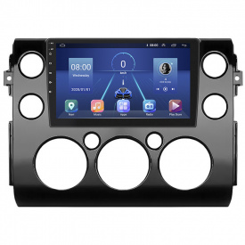 Штатная магнитола Lesko Toyota FJ Cruiser 2006-н.в. 9" 4/64Gb 4G Wi-Fi GPS Top (10695-57623)