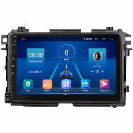 Штатная магнитола Lesko Honda HR-V II Рестайлинг 2018-н.в. 9" 4/32Gb 4G Wi-Fi GPS Top (12007-66996)