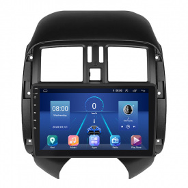 Штатная магнитола Lesko Nissan Sunny N17 Рестайлинг 2014-2016 9" 4/32Gb 4G Wi-Fi GPS Top (12170-67734)
