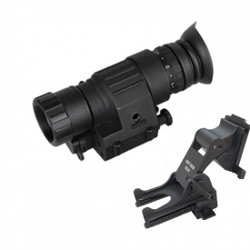 Комплект монокуляр ночного видения ПНВ Nectronix CL27-0008 и крепление на шлем Rhino mount (100856-949)
