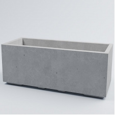 Клумба бетонная Лиссабон XL 40x100x40 см, уличная садовая Художественная покраска