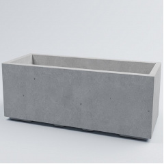 Клумба бетонная Лиссабон XL 40x100x40 см, уличная садовая Художественная покраска Надвірна
