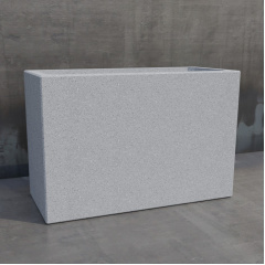 Цветочник бетонный Кадис L 53x80x35 см, уличный садовый Гранит Ковель